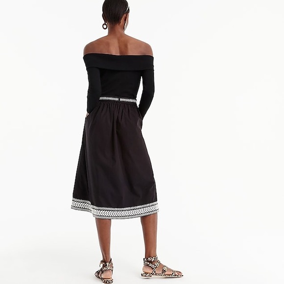 JCrew Embroidered midi skirt 💫💫 - Picture 2 of 6
